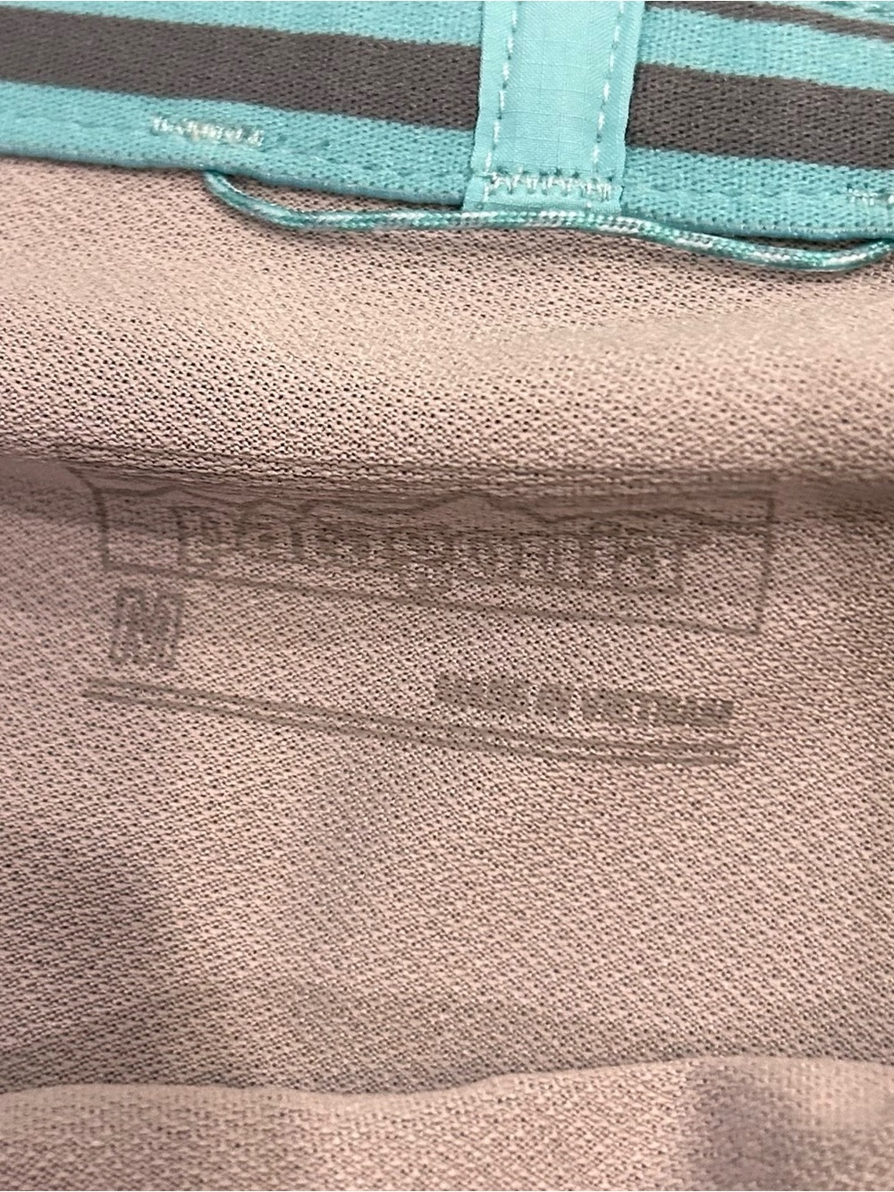 Patagonia green blue running shorts with built in underwear medium semi low rise - Picture 3 of 6
